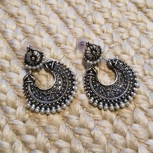 Silver earrings